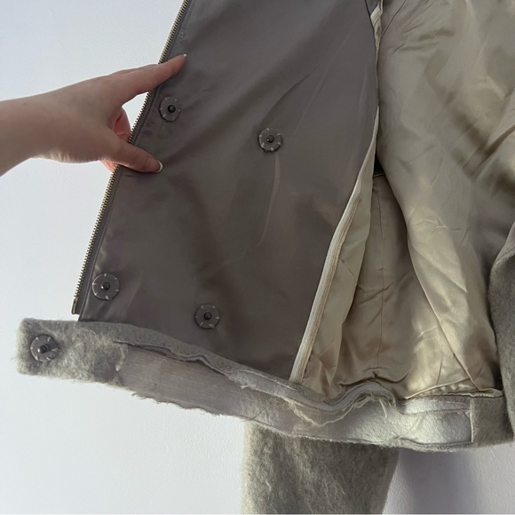 J Brand Elyn Moto Asymmetrical Wool Mohair Angora Jacket Small - Picture 7 of 14